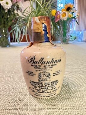 Vintage Ballantine’s Scotch Mini Jug Possil Pottery Glasgow